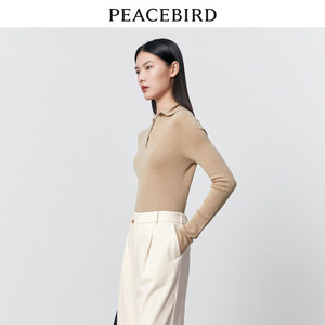 太平鸟女装冬季翻领打底衫A1EBD4325
