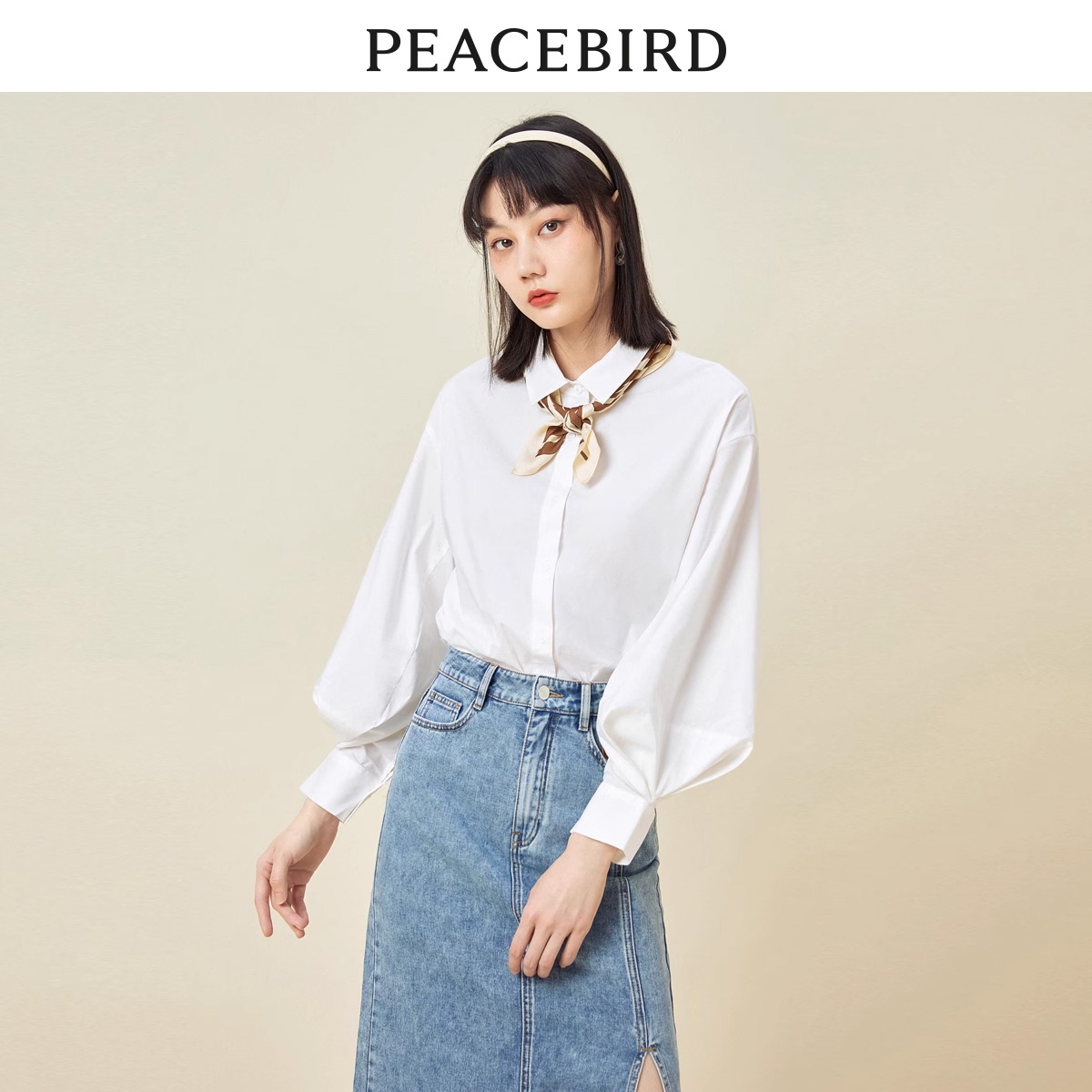 太平鸟秋季女士多款式长袖衬衫衬衣