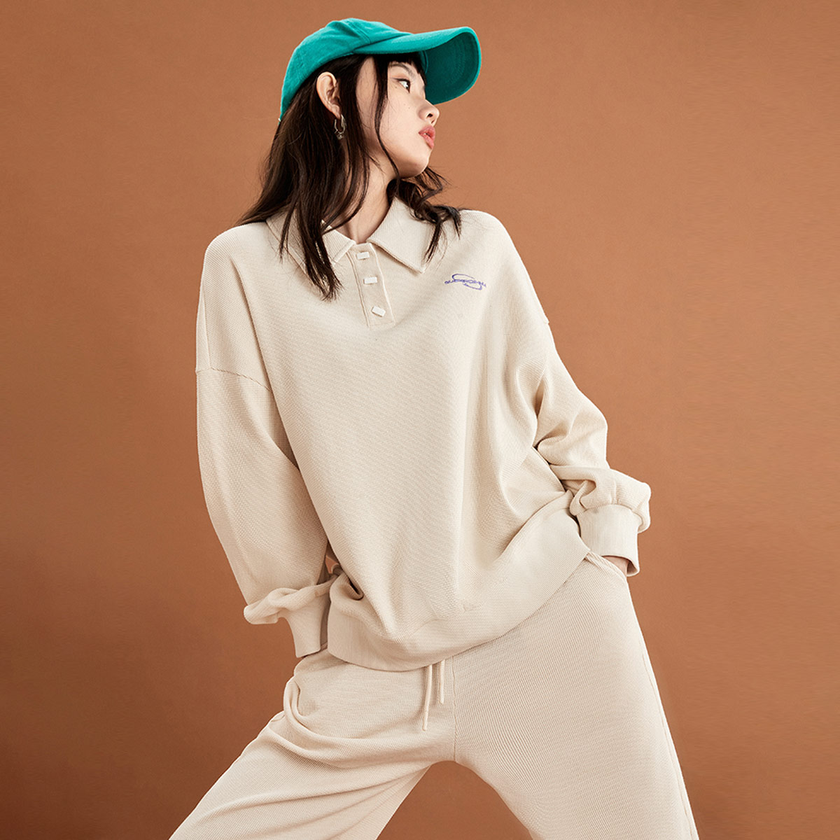 太平鸟运动卫衣套装女新款上衣 太平鸟outlets店卫衣/绒衫