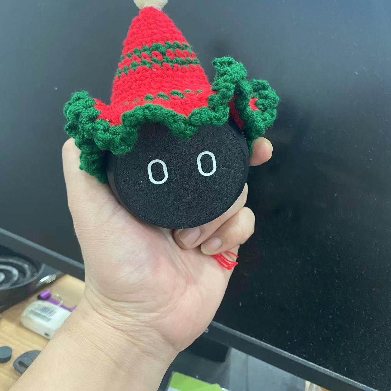 蔚来nomi帽子冬天新年喜庆糯米手工针织帽et7es6es8ec6ec7饰装饰 - 图1