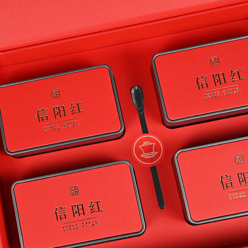 保银红茶礼盒装信阳毛尖2025新茶信阳红特级嫩芽500g送长辈老师 - 图2