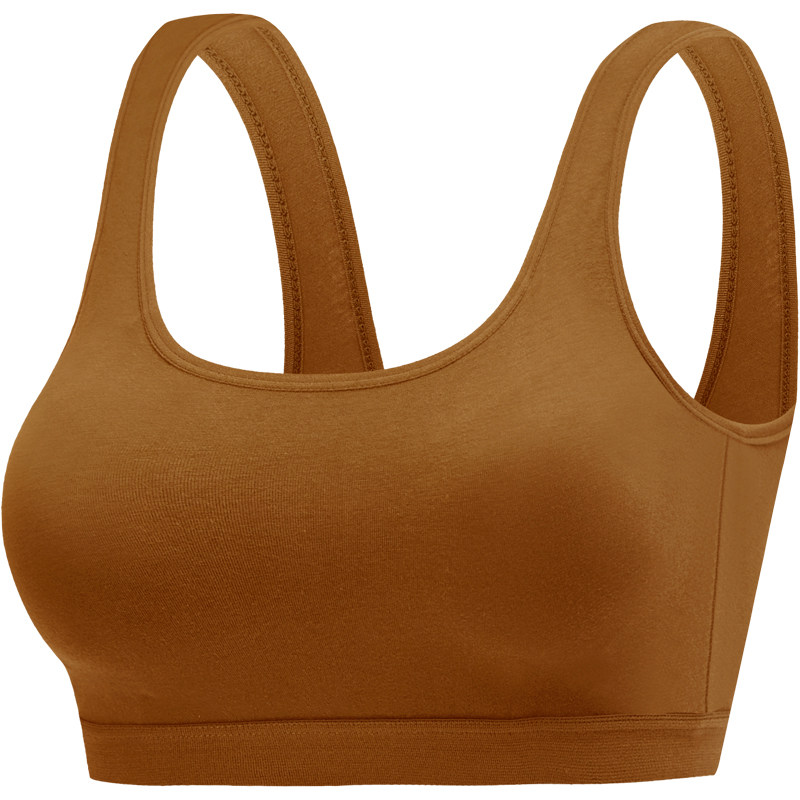 纯棉无钢圈一体式聚拢背心大码抹胸 hdvip文胸