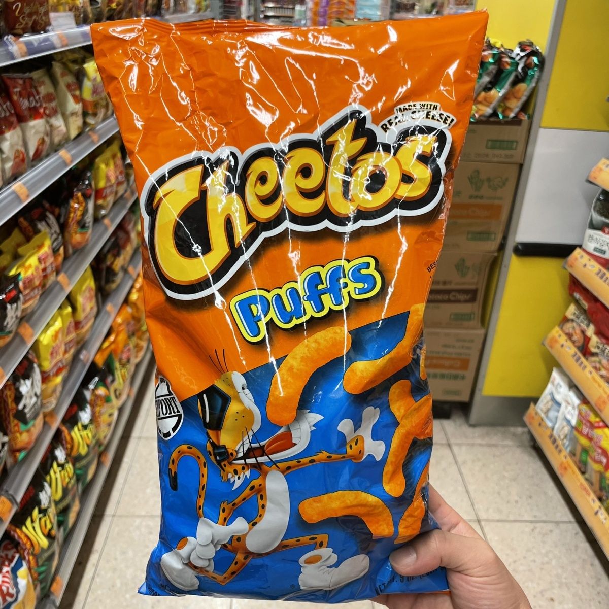 美国原装正品Lay’s CHEETOS奇多玉米棒芝士松脆火辣青椒栗米脆条 - 图0