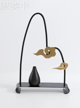 现代简约小山云朵金属工艺品创意中式家居摆件酒柜电视柜茶几摆设