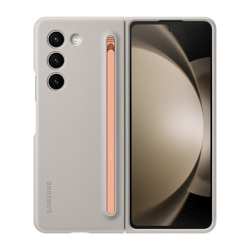 三星原装正品galaxy Fold5手机壳纤巧附spen手写笔保护套折叠屏官方心系天下W24全包外壳F5原厂薄型硬壳新款 - 图1