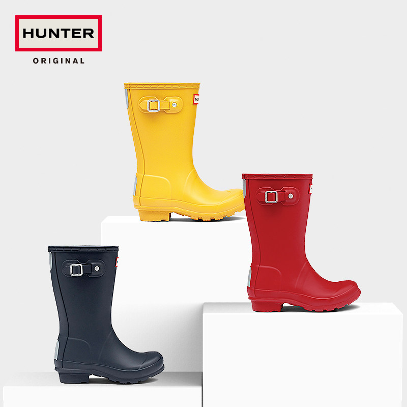 hunter童靴英国经典惠灵顿哑光雨靴 HUNTER雨鞋