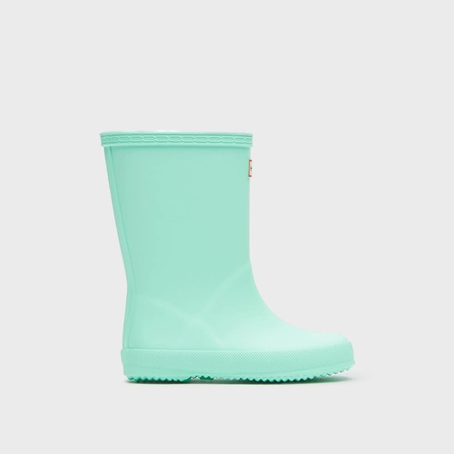 Матовые многоцветные детские нескользящие высокие сапоги