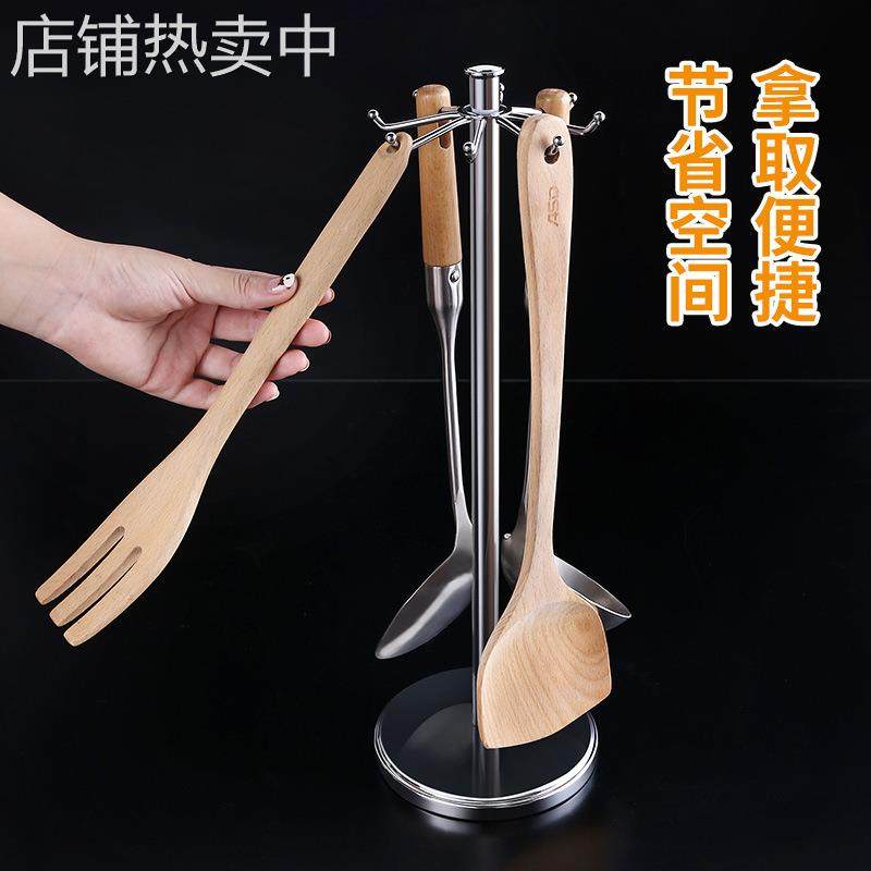 厨房挂勺子铲子挂架可旋转挂钩不锈钢挂钩架免打孔台面锅铲置,淘宝优惠券,粉丝福利购,淘宝优惠卷