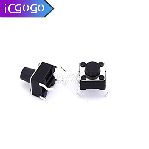 轻触开关 6*6*5 直插 电磁炉微动按键按钮6X6X4.3/5/6/7/8/9/10mm - 图1