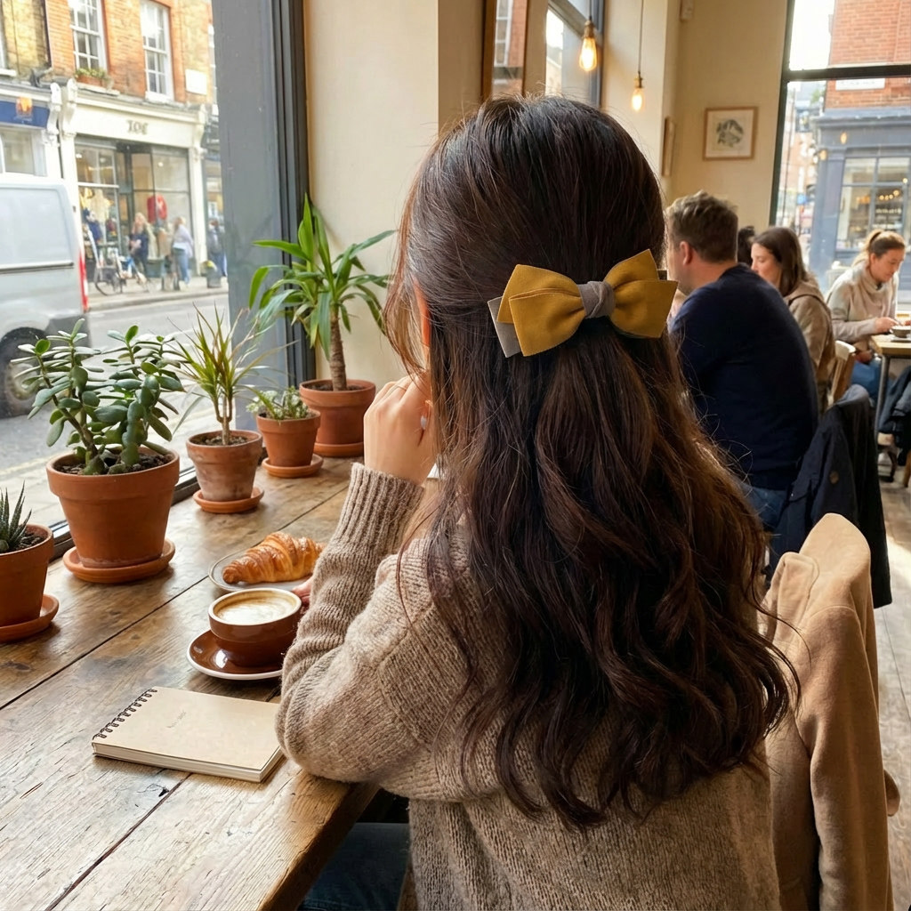 简约日系蝴蝶结发夹网红头饰发饰女弹簧夹顶夹扎马尾丸子头发圈,淘宝优惠券,粉丝福利购,淘宝优惠卷