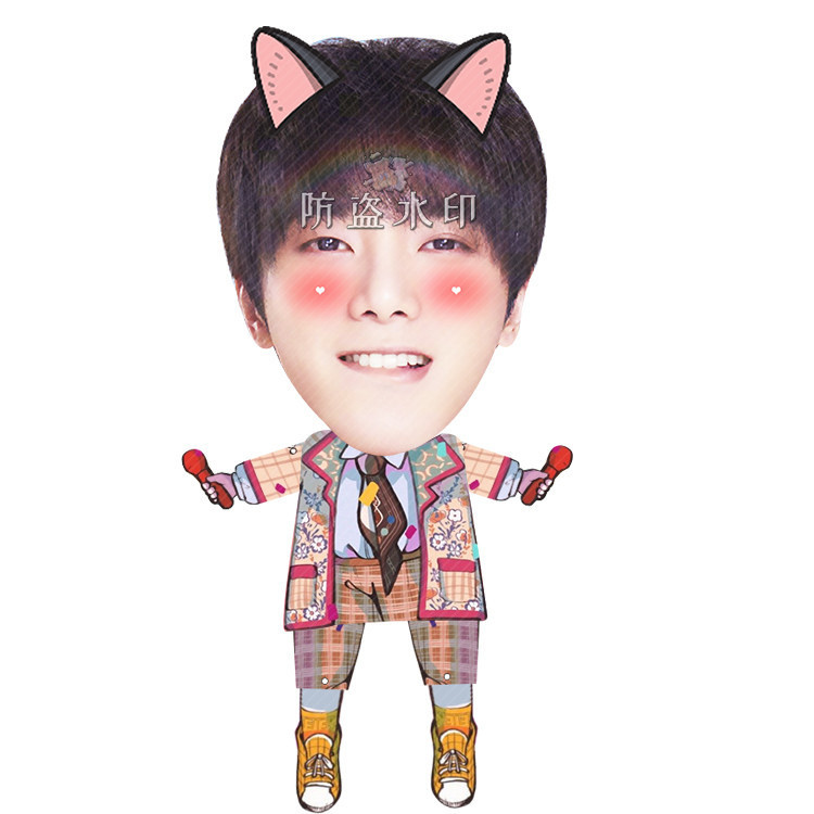 华晨宇伸缩娃娃拉线玩偶人偶公仔会动小人演唱会应援物周边 - 图3