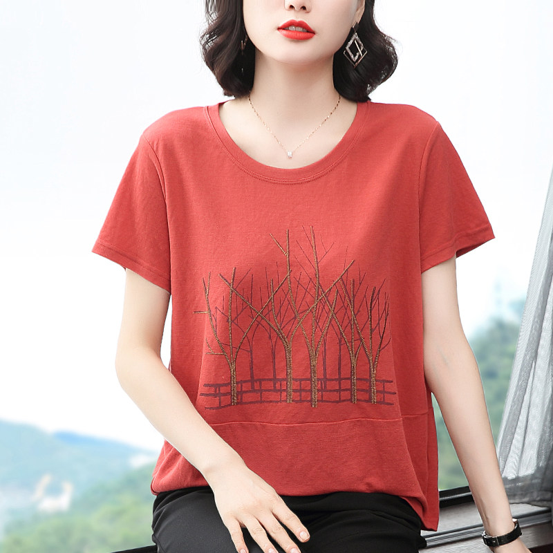 2020夏装新款中老年妈妈女装t恤 歌思尚T恤