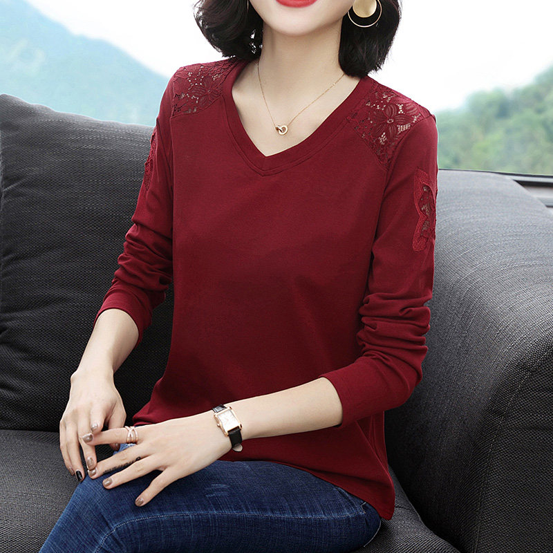 秋装新款长袖t恤减龄中年打底衫 歌思尚T恤