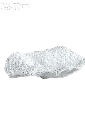 现代简约白色珊瑚果盘创意家居样板房别墅餐桌茶几托盘摆件软装