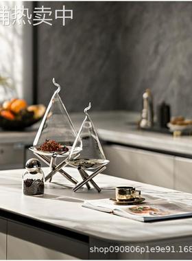 现代简约欧式摆件样板间厨房餐桌餐边柜创意餐盘蛋糕盘软装饰品