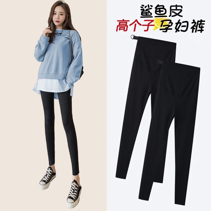 加长版孕妇鲨鱼夏季外穿芭比打底裤 舒威娜孕妇打底裤