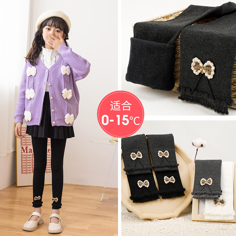 儿童打底裤薄绒九分裤袜加绒加厚一体秋冬季外穿不连脚女童连体袜,淘宝优惠券,粉丝福利购,淘宝优惠卷