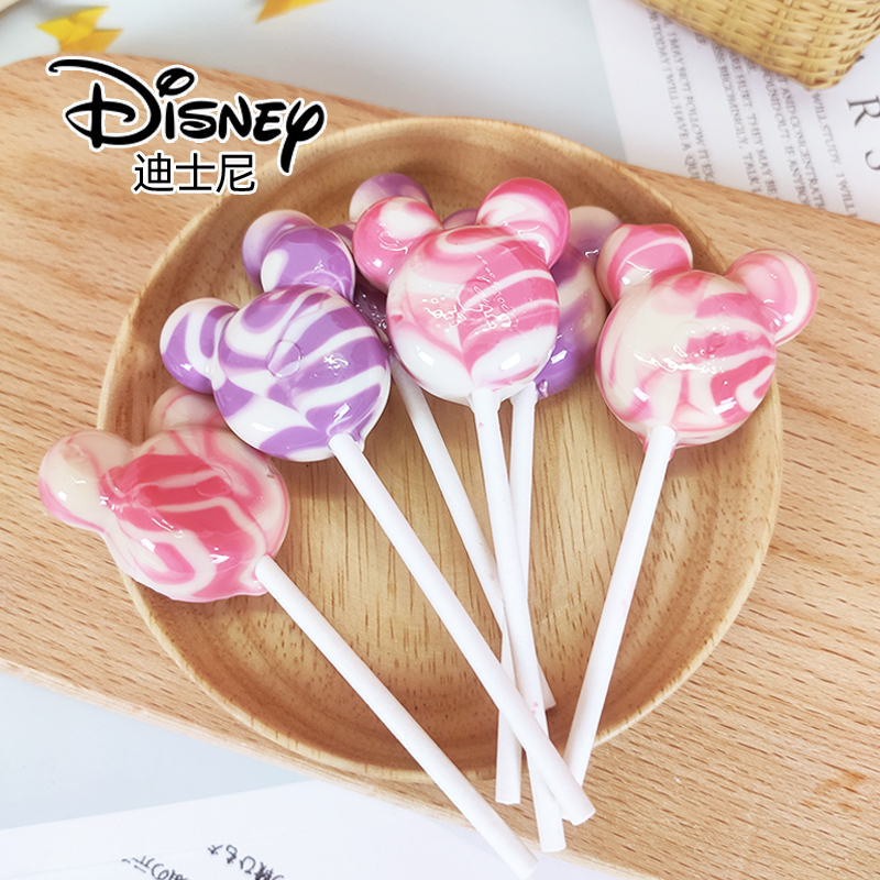 迪士尼缤纷棒棒糖草莓味结婚喜糖周岁满月糖果卡通休闲零食订婚糖 - 图0