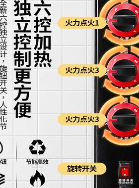 粤华36燃气户外三温控立式烤鸭炉商用烤鸡腿旋转烧烤牛肉机