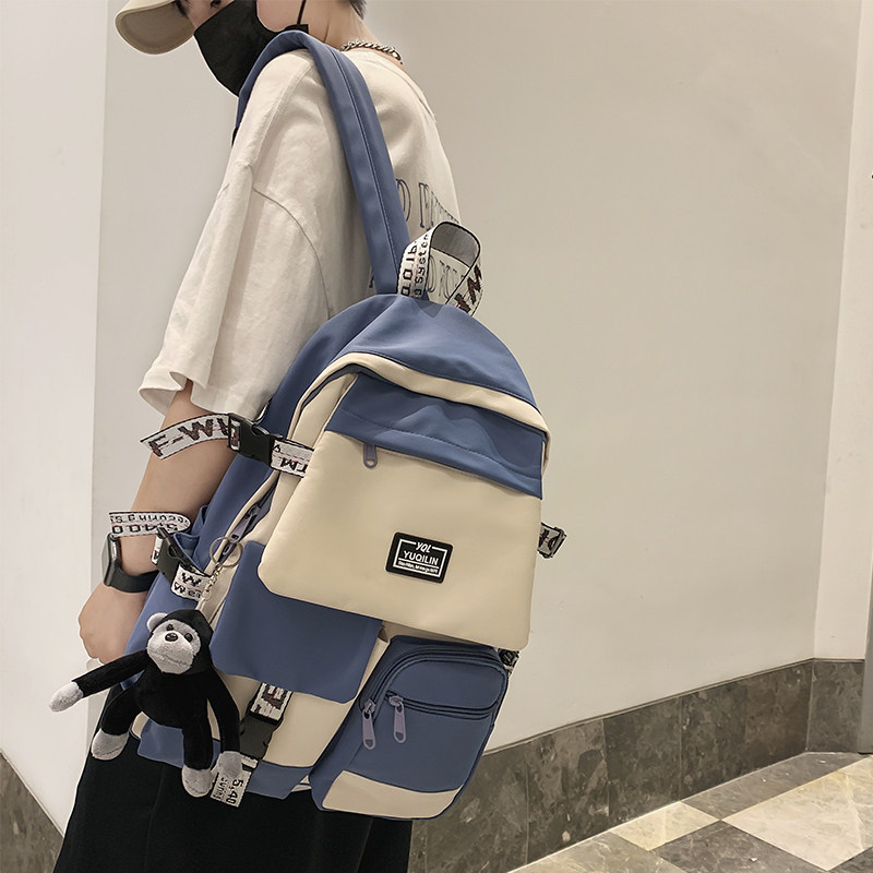 冠军书包女初中生2021年新款大容量 欧瀚双肩背包