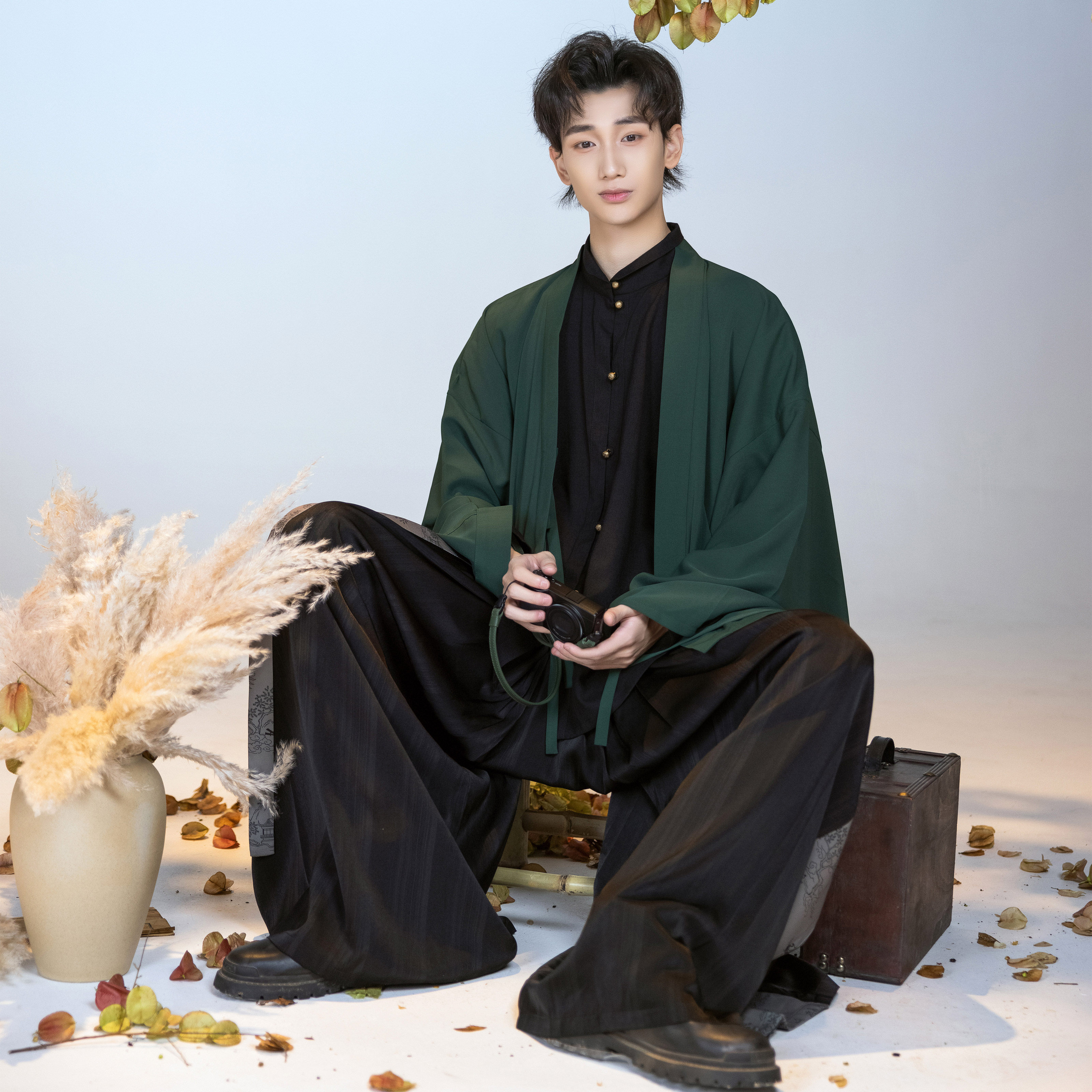 花朝记ｘ戏外南柯梦｜龙泉｜晋制明制汉服元素褶衣竖领衫宋裤日常,淘宝优惠券,粉丝福利购,淘宝优惠卷