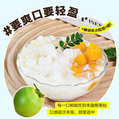 盾皇椰果粒奶茶专用桶装5.8斤原味水晶椰子肉果冻冰粉水果捞配料 - 图1