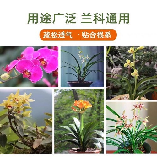通用型兰花土兰科专用营养君子兰铁皮石斛基质松树皮植料透气养根 - 图3