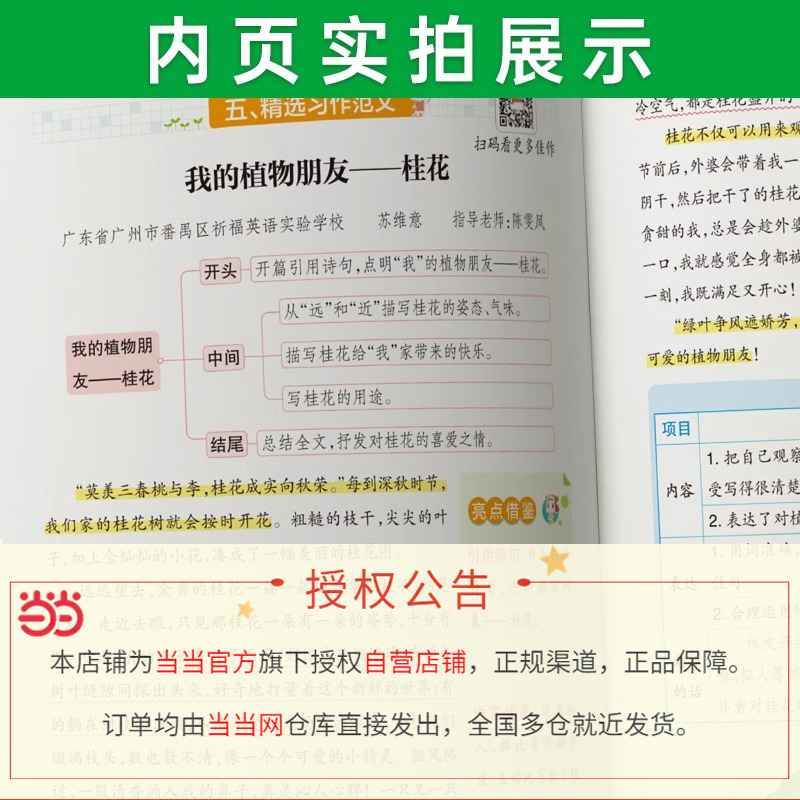 2024新版小学学霸同步作文看图说话写话一年级二年级三年级下册上册四年级五六年级下册上册专项训练优秀开心同步作文PASS人教版 - 图1