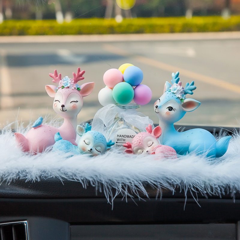 一路平安鹿汽车摆件车内饰品摆件高档可爱个性汽车装饰用品大全女,淘宝优惠券,粉丝福利购,淘宝优惠卷