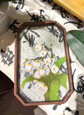【幽谷铃兰】非遗手工掐丝珐琅画