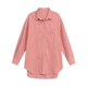 Women's new spring and autumn pink casual shirt denim jacket