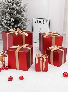 圣诞节新年元旦装饰红色礼品