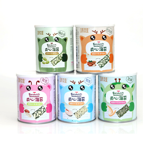 【拍三件】味娃芝麻夹心海苔脆3罐