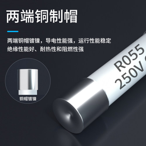 R055熔断器保险丝管RO54熔芯R058陶瓷250V芯子1A2A3A6A8A10A20A30-图1