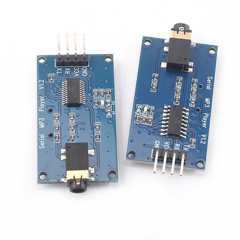 YX5300 兼容YX6300 UART TTL串行MP3音乐播放器模块Micro SD - 图2