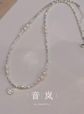 iu音岚纯银珍珠项链生日礼物女生
