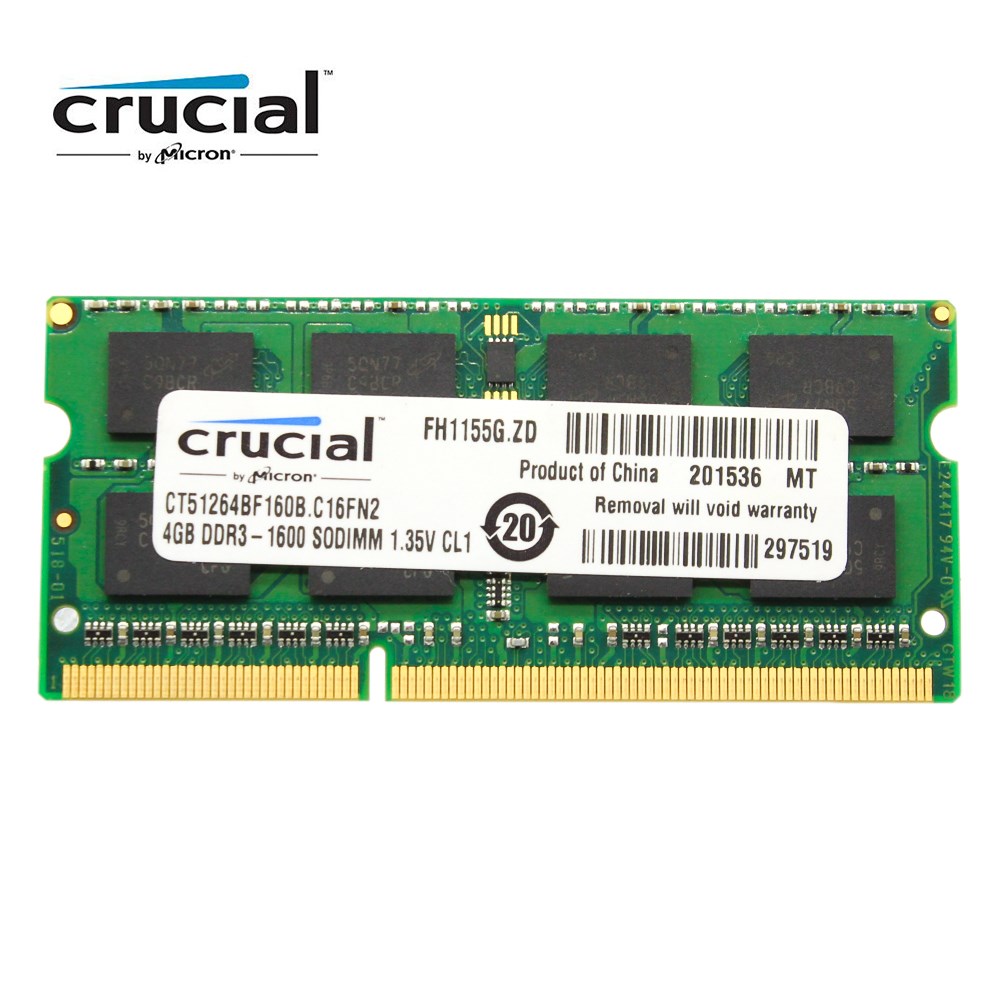 Crucial RAM SO DIMM DDR3 DDR3L 8GB 4GB 1333MHZ 1066MHz 1600-图1