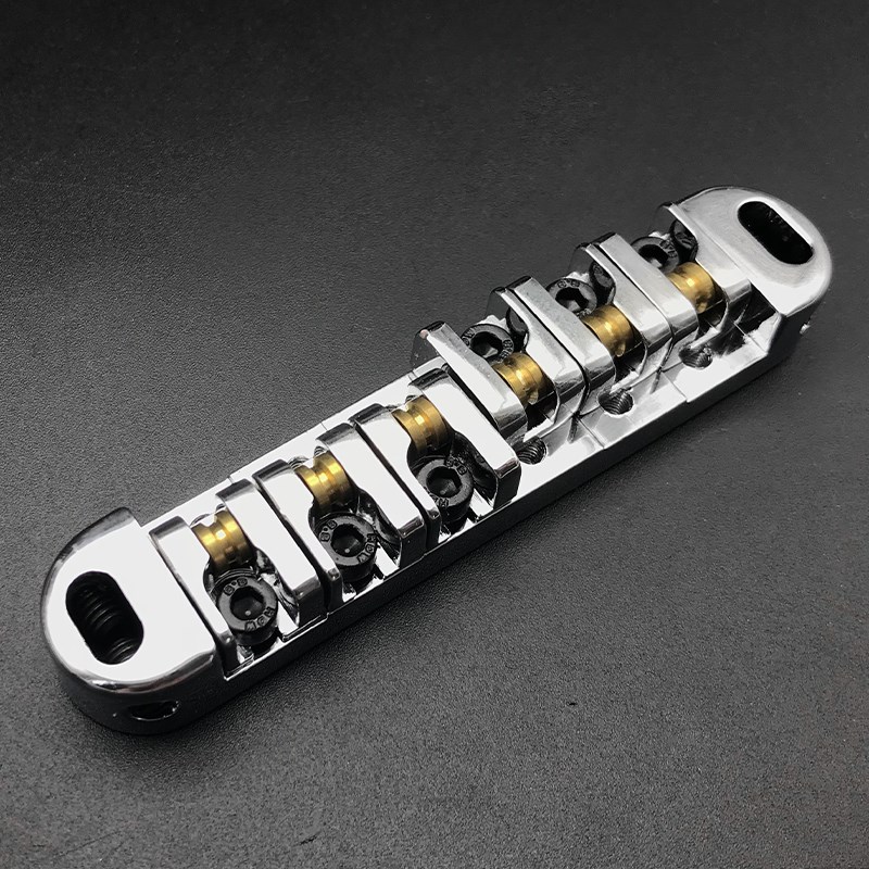 Roller Saddle Tune-O-Matic Guitar Bridge w/ 2 Studs for LP E - 图0