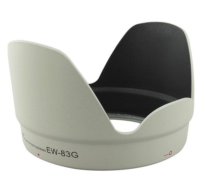 White Lens Hood Shade EW 83G for Canon EF 28 300mm f/3.5 5 - 图0