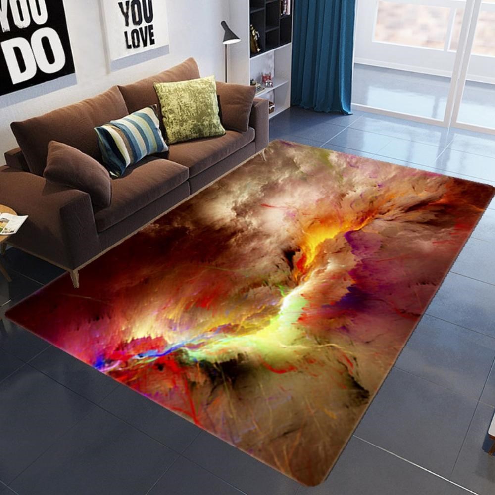 3D Galaxy Space Stars Carpet For Living Room Coffee Table S - 图3