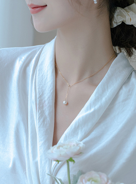 14K包金珍珠女网红百不褪色项链