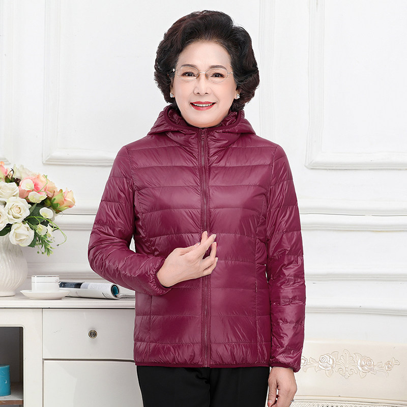 2021新款中老年女士轻薄款羽绒服 欣蕙羽绒服