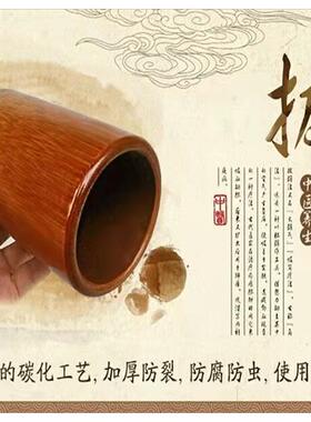 单个特大号竹炭竹罐竹制拔火罐竹子拔罐家用火罐背部走罐