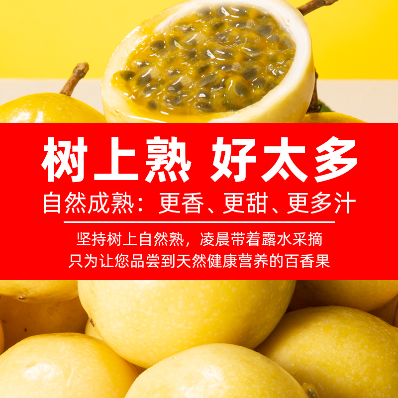 福建黄金纯甜当季新鲜精品百香果图片_2
