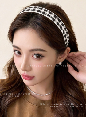 粘头发的魔术贴洗脸发带发箍女