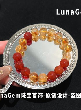 原创红玛瑙手串女款巴西红色