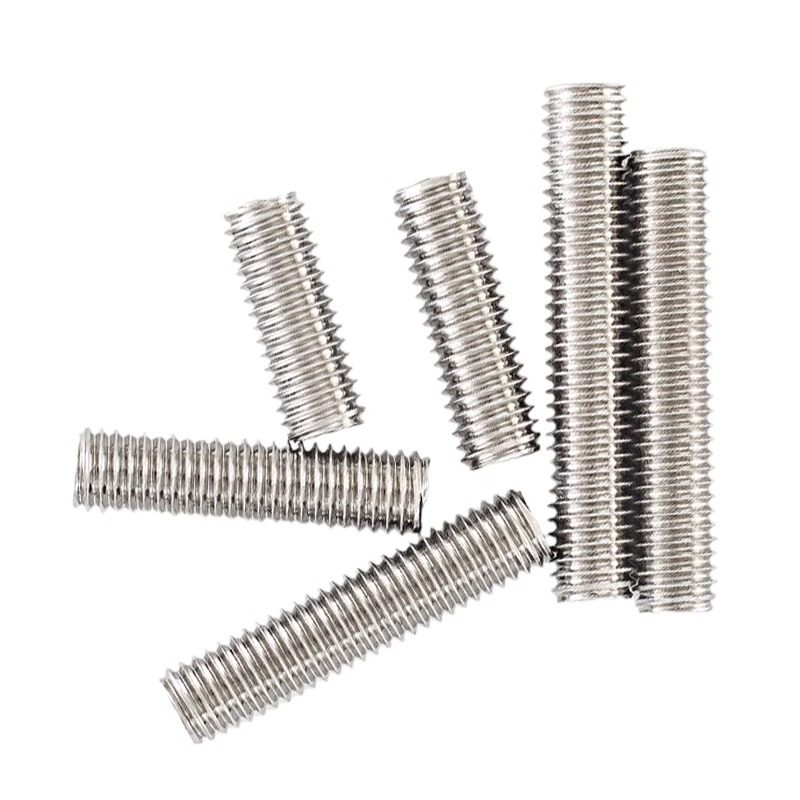 M3M4M5M6M8M10M12M16M20mm 304不锈钢牙条丝杆全螺纹螺杆螺柱牙棒 - 图2