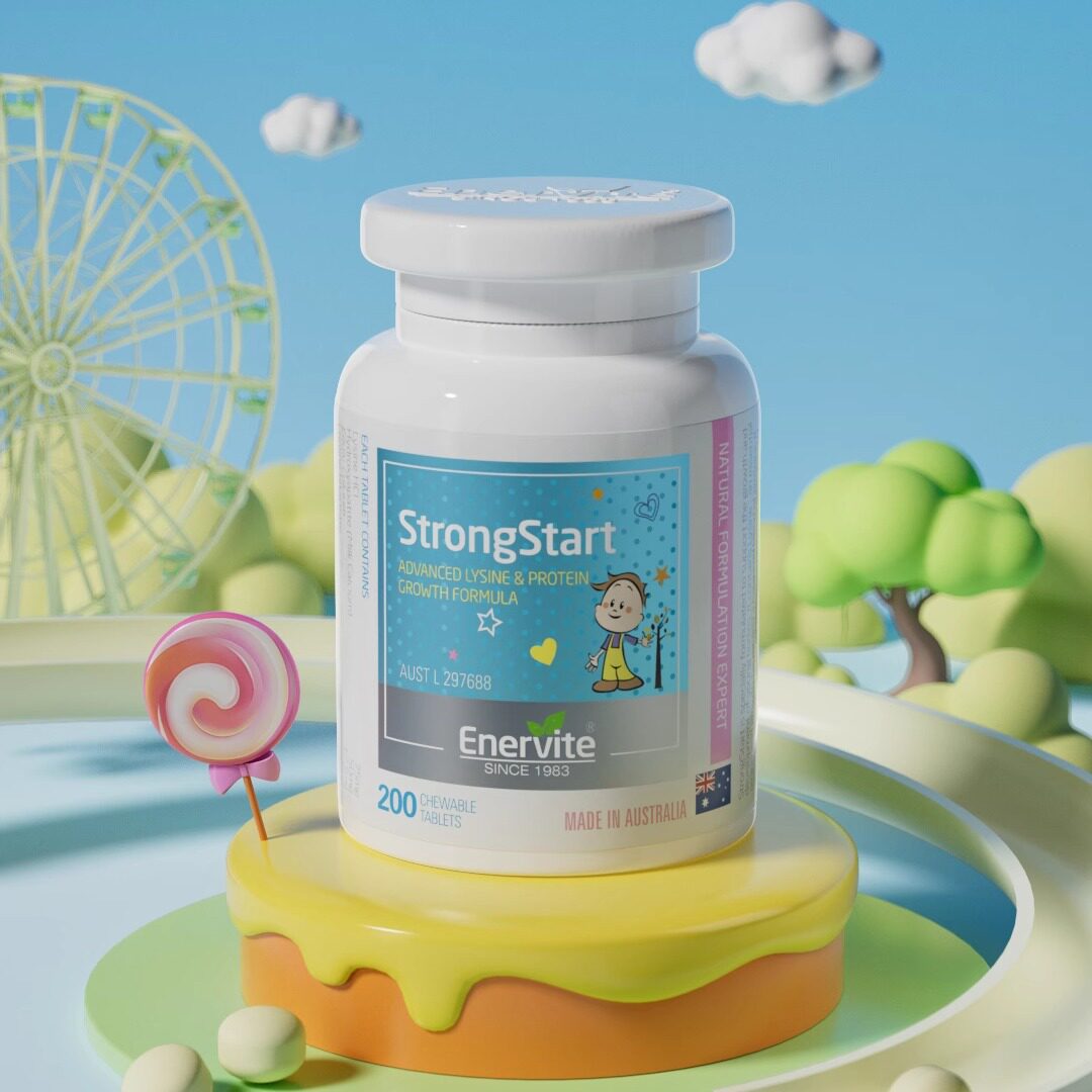 澳洲澳乐维他成长赖氨酸小奶丸青少年儿童学生补钙锌牛初乳200粒