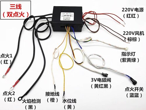 煮面桶多功能控制器九鼎王商用蒸包炉本威脉冲点火器开关汤锅配件 - 图2
