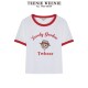 TeenieWeenie Bear Outlet ແມ່ຍິງ summer ສັ້ນຄໍ Round T-shirt ວິທະຍາໄລແບບສີກົງກັນຂ້າມກັບລຸ່ມສຸດ